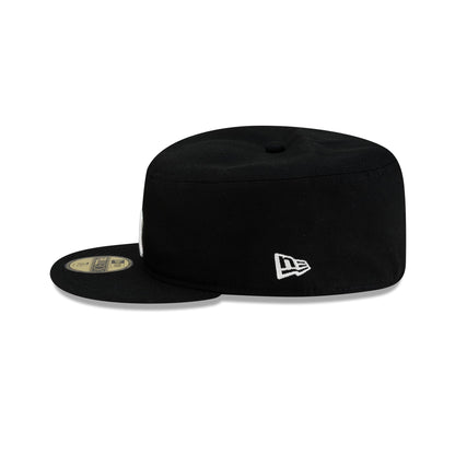 New York Yankees Black Corduroy Pillbox Hat