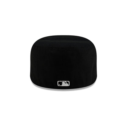 New York Yankees Black Corduroy Pillbox Hat