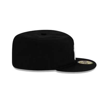 New York Yankees Black Corduroy Pillbox Hat