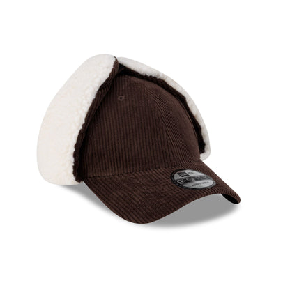 New Era Cap Brown Corduroy Dog Ear 9FORTY Adjustable Hat