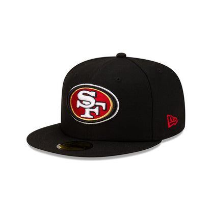 San Francisco 49ers 80th Anniversary Sidepatch Black 59FIFTY Fitted Hat
