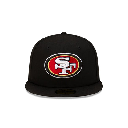 San Francisco 49ers 80th Anniversary Sidepatch Black 59FIFTY Fitted Hat