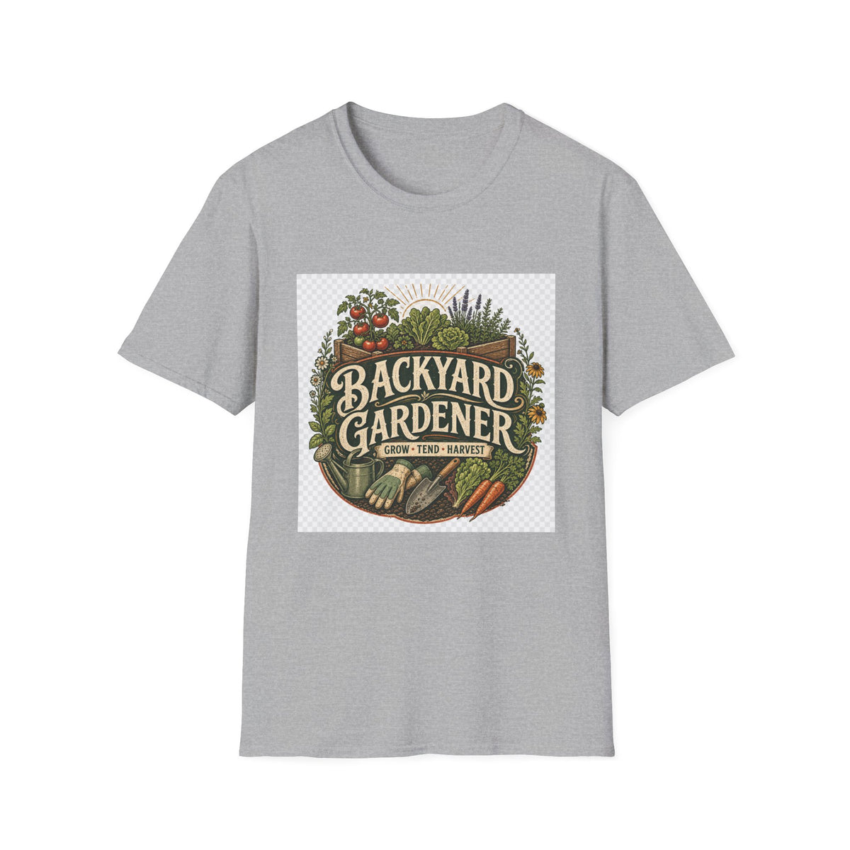 Backyard Gardener Shirt – Vintage Vegetable Garden Growing T-Shirt