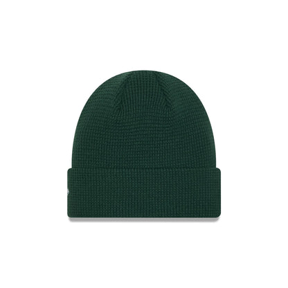 New Era Cap Green Waffle Knit Beanie
