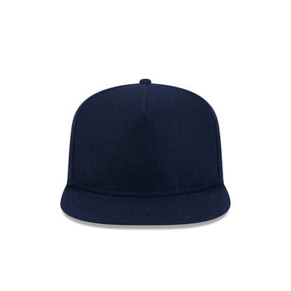 New Era Cap Navy Melton Wool 59FIFTY A-Frame Fitted Hat