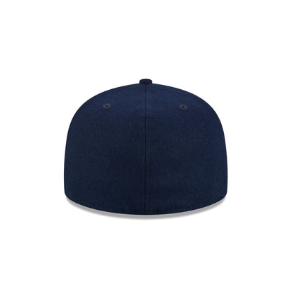 New Era Cap Navy Melton Wool 59FIFTY A-Frame Fitted Hat