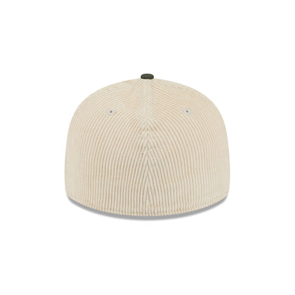 New Era Cap New Olive Corduroy Visor Low Profile 59FIFTY Fitted Hat