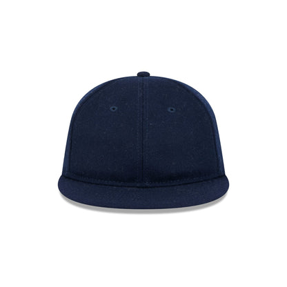New Era Cap Navy Melton Wool Retro Crown 9FIFTY Strapback Hat