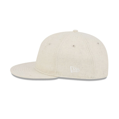 New Era Cap Heather Oatmeal Melton Wool Retro Crown 9FIFTY Strapback Hat
