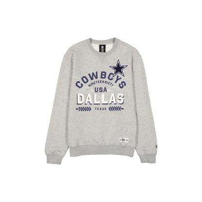 Dallas Cowboys Laurel Heather Gray Crewneck