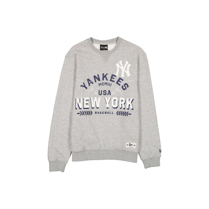 New York Yankees Laurel Heather Gray Crewneck