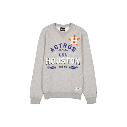 Houston Astros Laurel Heather Gray Crewneck