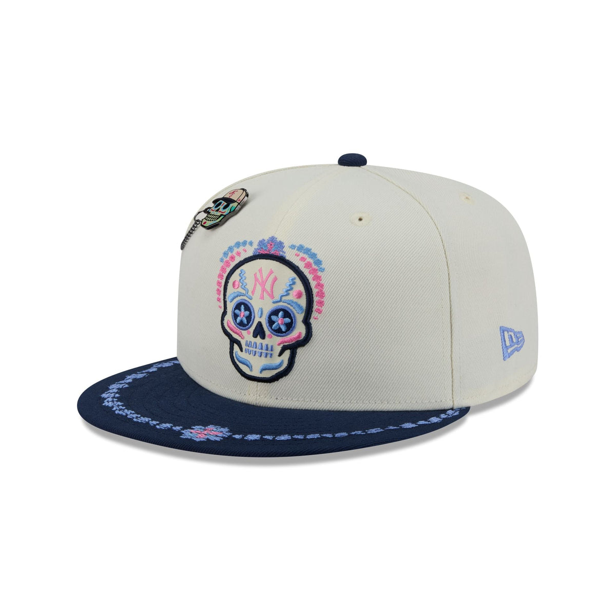 New York Yankees Day of the Dead Chrome White 59FIFTY Fitted Hat