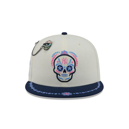 New York Yankees Day of the Dead Chrome White 59FIFTY Fitted Hat