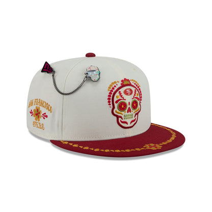 San Francisco 49ers Day of the Dead Chrome White 59FIFTY Fitted Hat