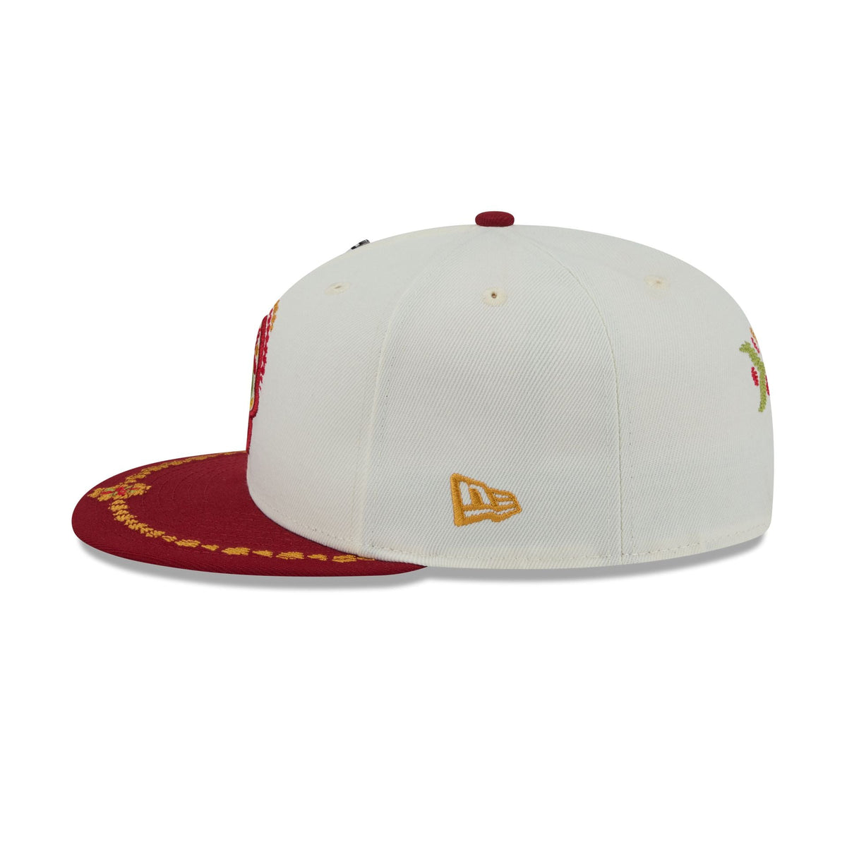 San Francisco 49ers Day of the Dead Chrome White 59FIFTY Fitted Hat