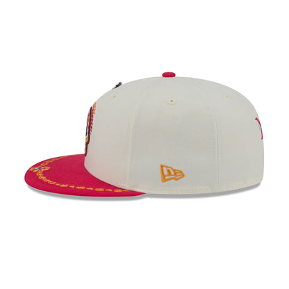 Kansas City Chiefs Day of the Dead Chrome White 59FIFTY Fitted Hat