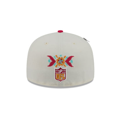 Kansas City Chiefs Day of the Dead Chrome White 59FIFTY Fitted Hat