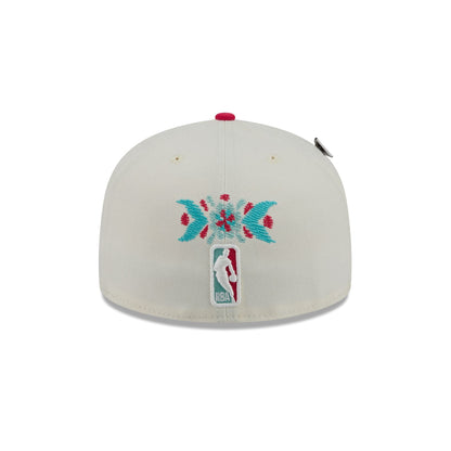 Chicago Bulls Day of the Dead Chrome White 59FIFTY Fitted Hat