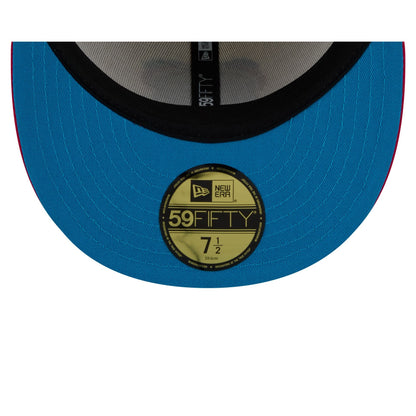 Los Angeles Angels Day of the Dead Chrome White 59FIFTY Fitted Hat
