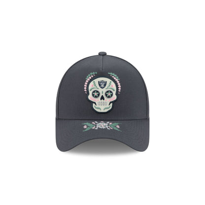 Las Vegas Raiders Day of the Dead 9FORTY A-Frame Snapback Hat