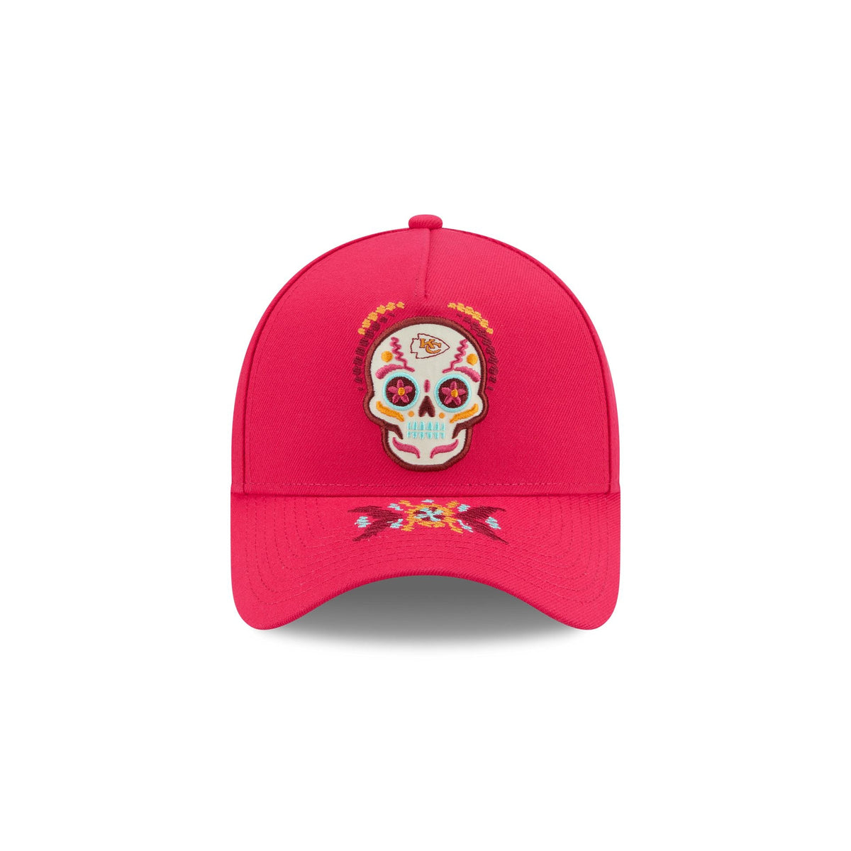 Kansas City Chiefs Day of the Dead 9FORTY A-Frame Snapback Hat