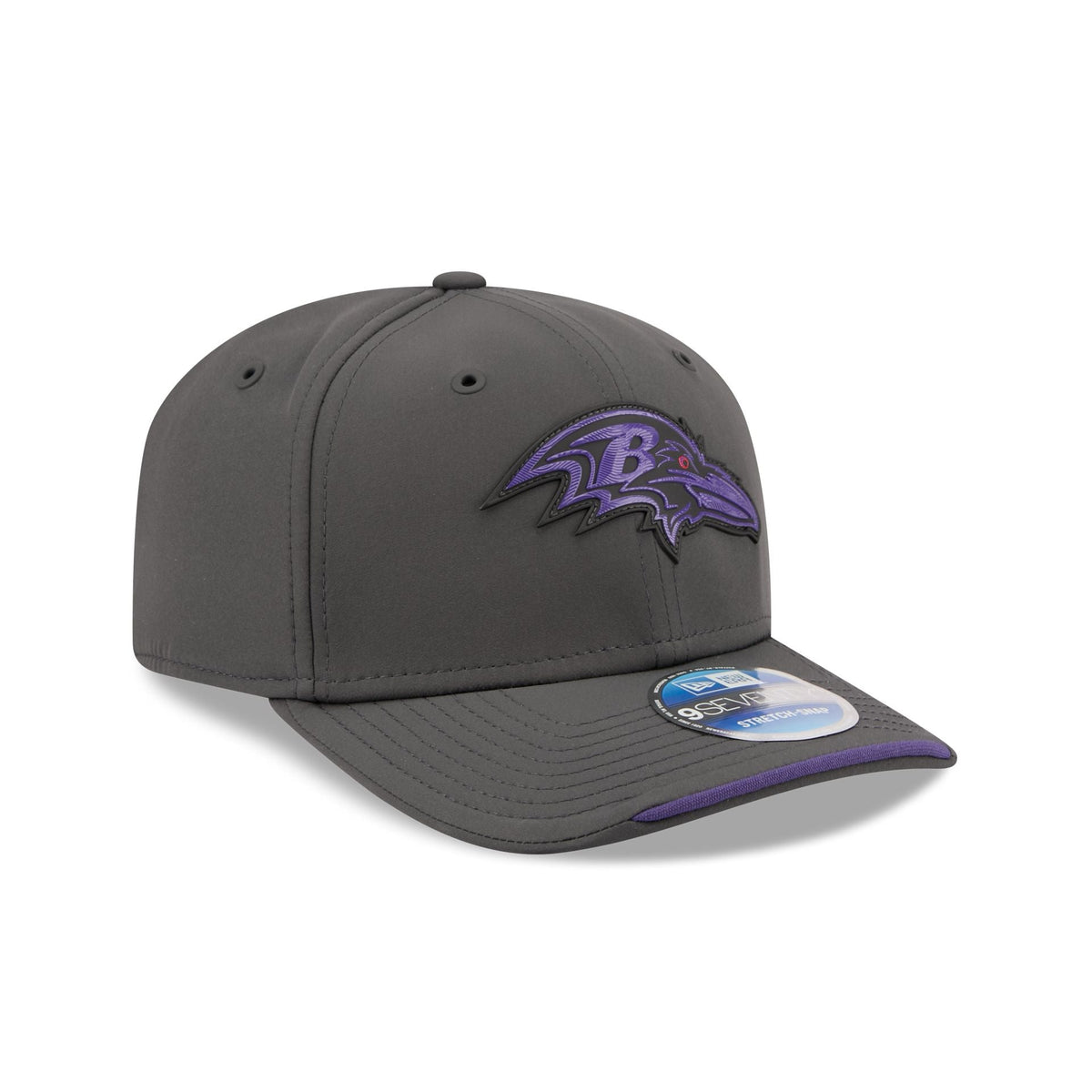 Baltimore Ravens 2026 Sideline Cold Weather 9SEVENTY Stretch-Snap Hat