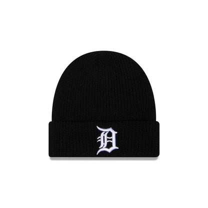 Detroit Tigers Black Cuff Knit Beanie Hat