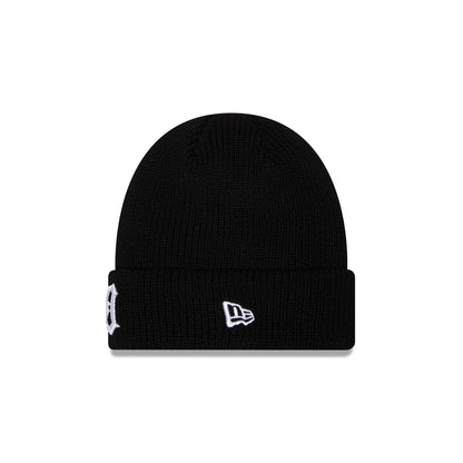 Detroit Tigers Black Cuff Knit Beanie Hat