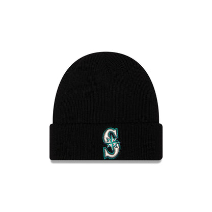Seattle Mariners Black Cuff Knit Beanie Hat