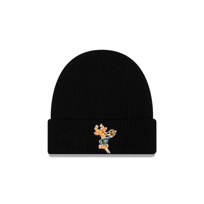 Milwaukee Bucks Black Cuff Knit Beanie Hat