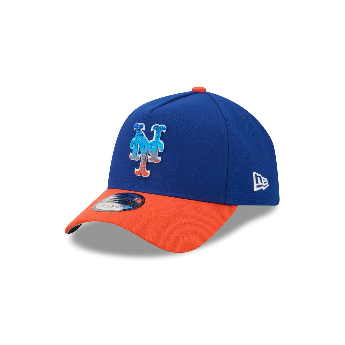 New York Mets Fade Logo 9FORTY A-Frame Snapback Hat