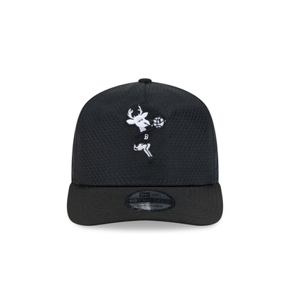 Milwaukee Bucks Black & White Mesh 19TWENTY Trucker Hat