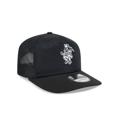 Boston Celtics Black & White Mesh 19TWENTY Trucker Hat