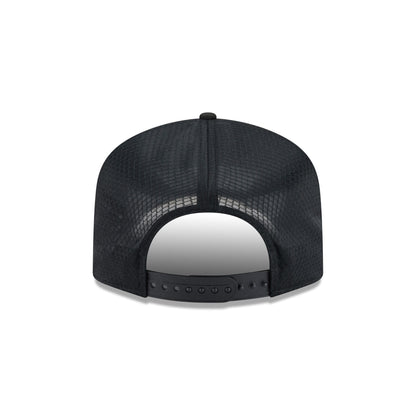 Boston Celtics Black & White Mesh 19TWENTY Trucker Hat
