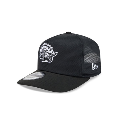 Toronto Raptors Black & White Mesh 19TWENTY Trucker Hat