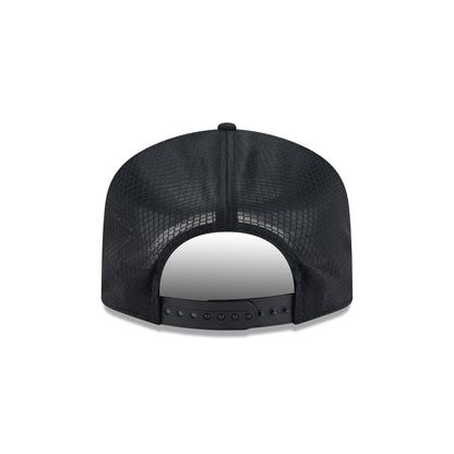 Atlanta Braves Black & White Mesh 19TWENTY Trucker Hat