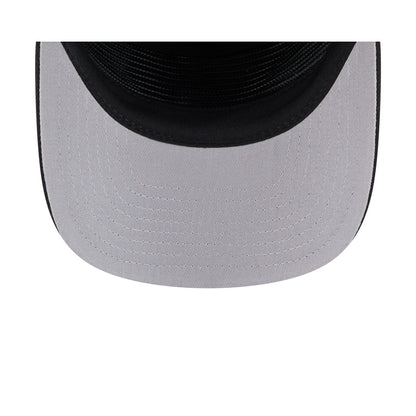 Atlanta Braves Black & White Mesh 19TWENTY Trucker Hat
