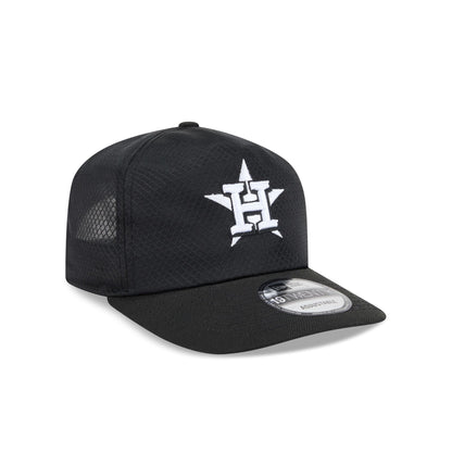 Houston Astros Black & White Mesh 19TWENTY Trucker Hat