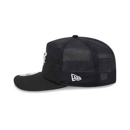 Miami Dolphins Black & White Mesh 19TWENTY Trucker Hat