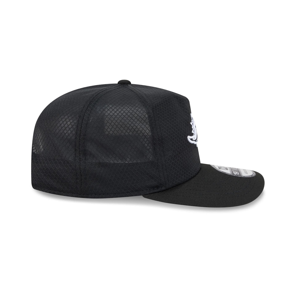 Miami Dolphins Black & White Mesh 19TWENTY Trucker Hat