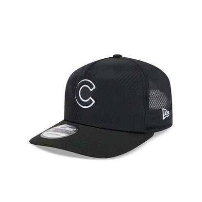 Chicago Cubs Black & White Mesh 19TWENTY Trucker Hat