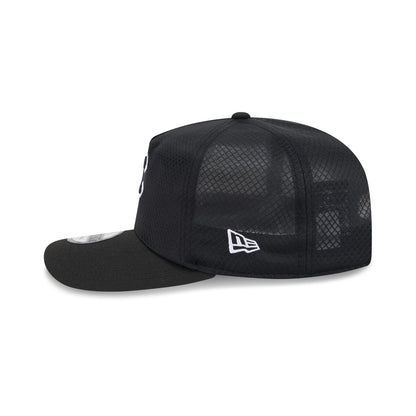 Chicago Cubs Black & White Mesh 19TWENTY Trucker Hat