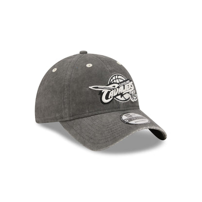 Cleveland Cavaliers Washed Black Cotton 9TWENTY Adjustable Hat