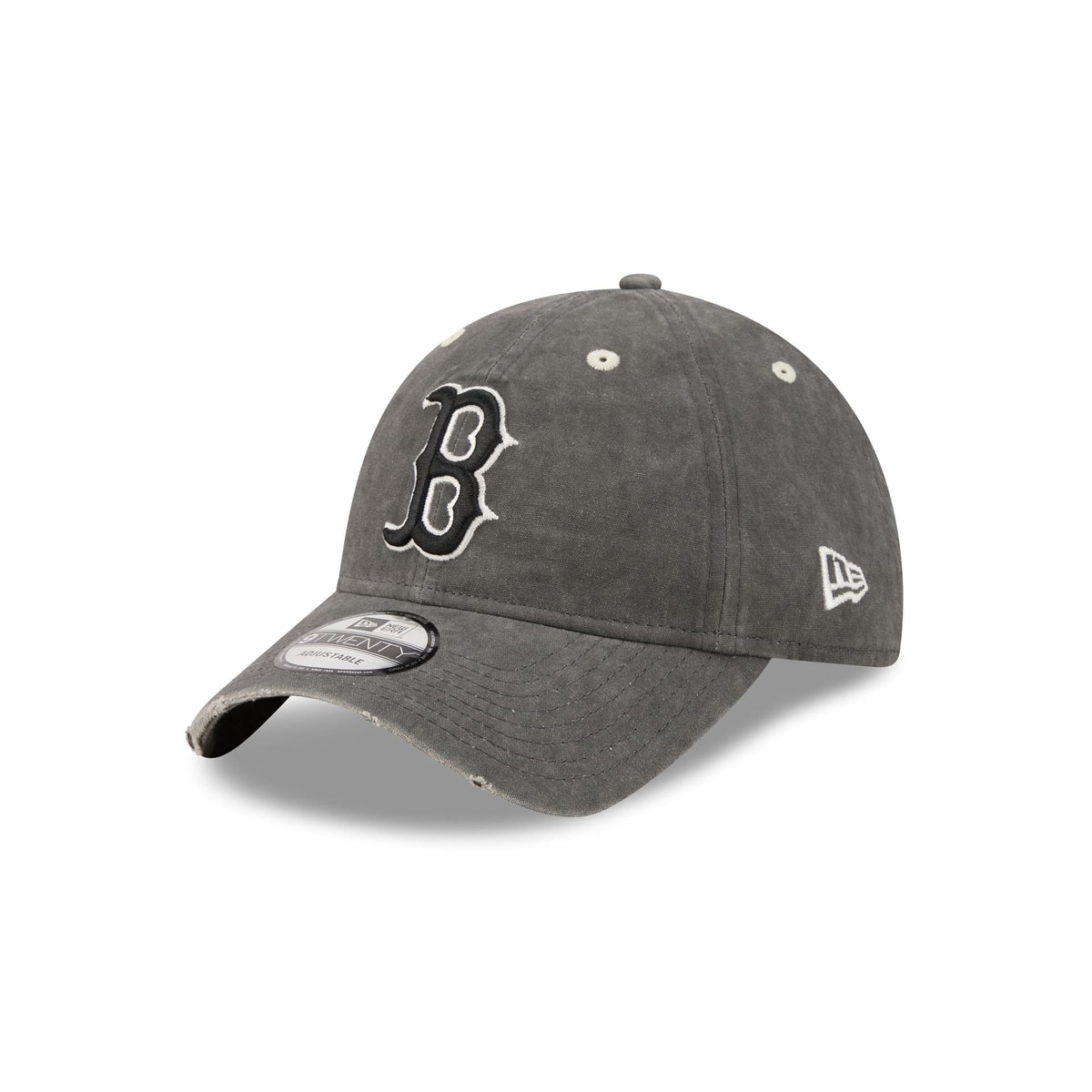 Boston Red Sox Washed Black Cotton 9TWENTY Adjustable Hat