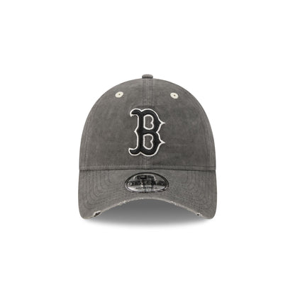 Boston Red Sox Washed Black Cotton 9TWENTY Adjustable Hat