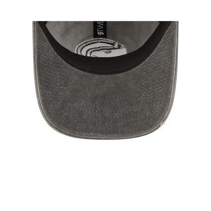 Atlanta Hawks Washed Black Cotton 9TWENTY Adjustable Hat