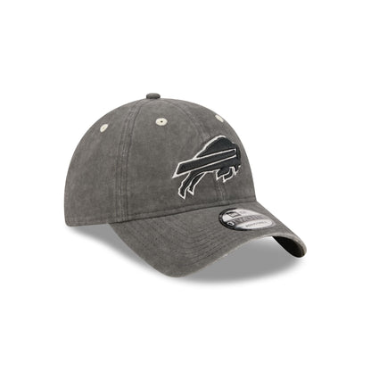 Buffalo Bills Washed Black Cotton 9TWENTY Adjustable Hat