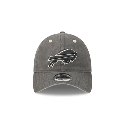 Buffalo Bills Washed Black Cotton 9TWENTY Adjustable Hat