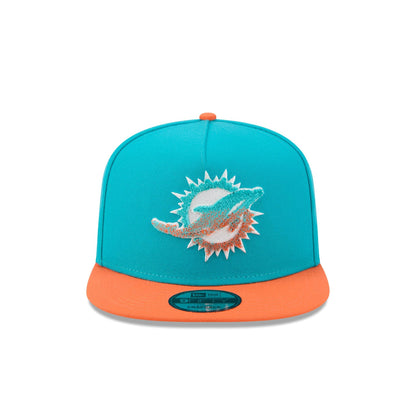 Miami Dolphins Fade Logo 9FIFTY A-Frame Snapback Hat